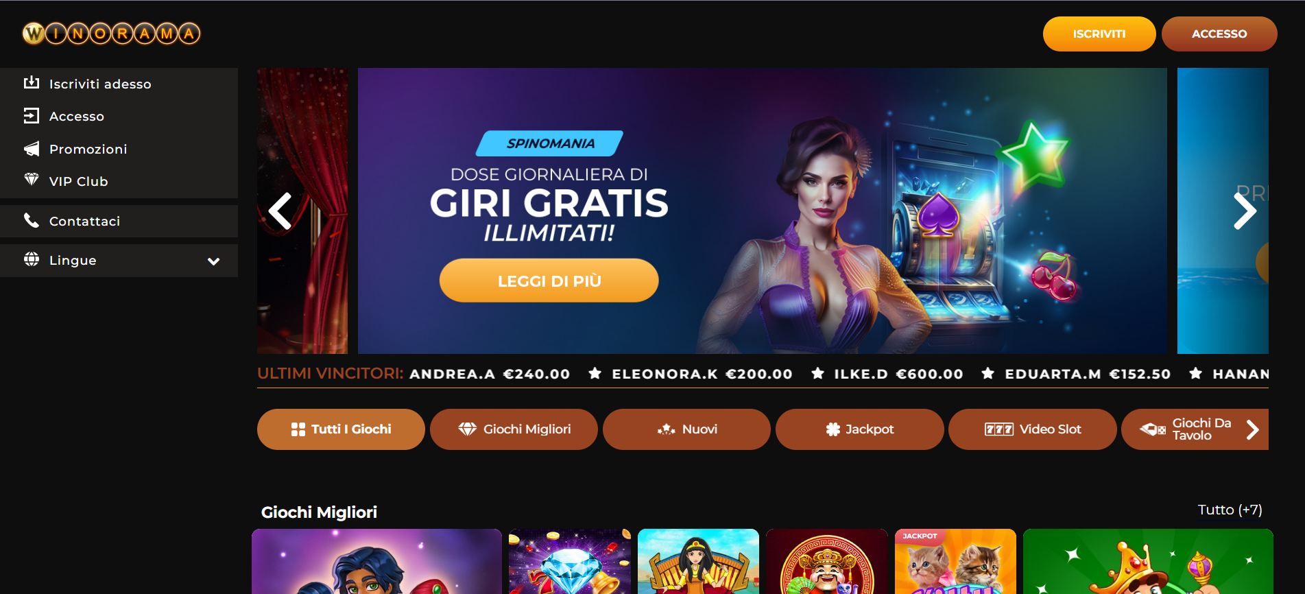 Accesso Facile con Winorama